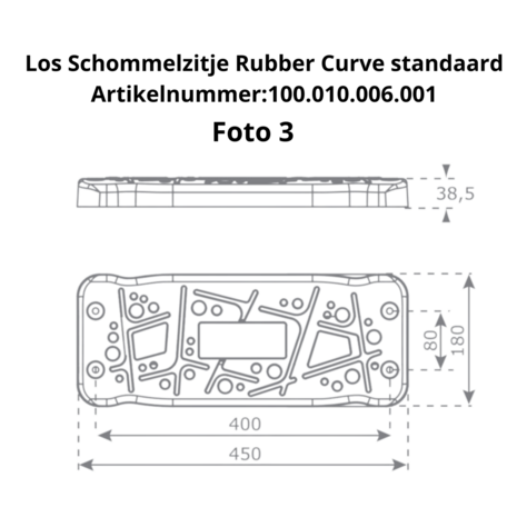 Atribuut 3 Los Schommelzitje Rubber Curve standaard Artikelnummer:100.010.006.001